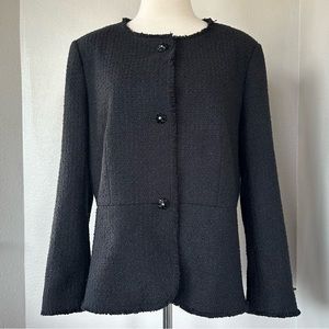 Ann Taylor Black Tweed Blazer - NWT